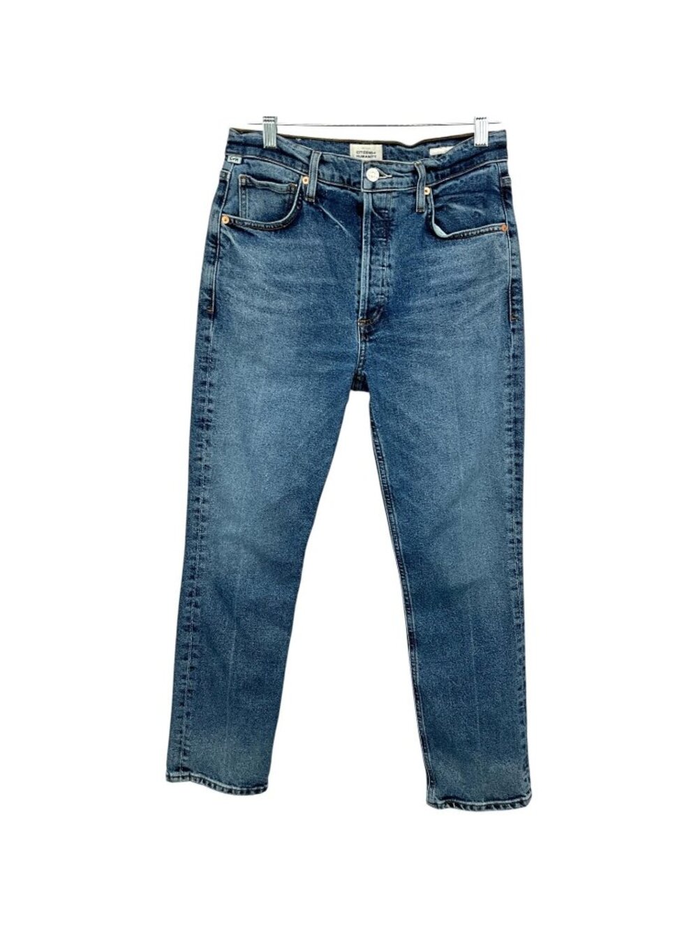 Citizens Of Humanity Jolene Jeans Womens 28 Blue High Rise Straight Button Fly .
